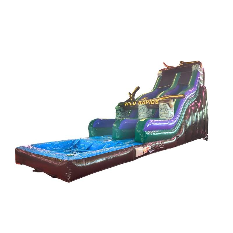 Structure gonflable tobogan double + piscine Structure gonflable tobogan double + piscine – Image 2